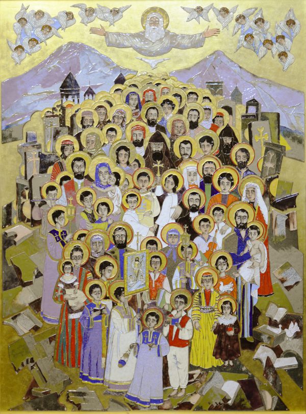 ``Св. мученики Геноцида армян``. 2017. 110х80 см, перегородчатая эмаль